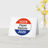 投票紙投票2020年大統領の選挙 カード (黄色い花)