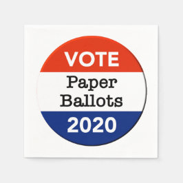 投票紙投票2020年大統領の選挙 スタンダードカクテルナプキン