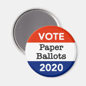 投票紙投票2020年大統領の選挙 マグネット (正面/裏面)