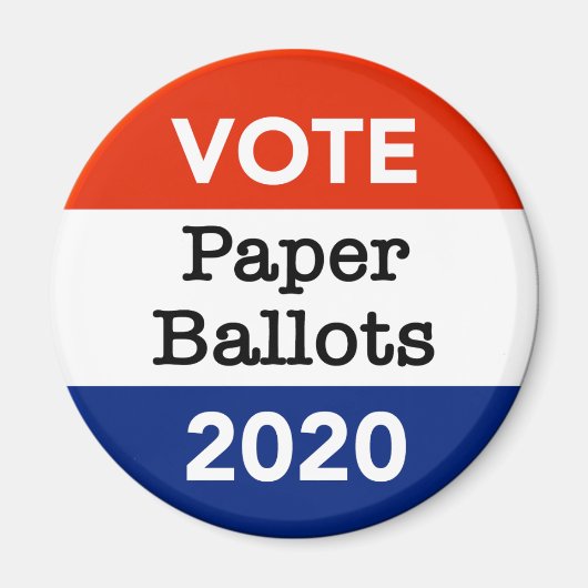 投票紙投票2020年大統領の選挙 マグネット (正面)