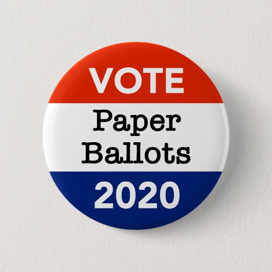 投票紙投票2020年大統領の選挙 缶バッジ (正面)