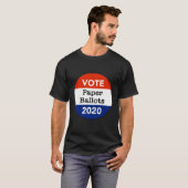 投票紙投票2020年大統領の選挙 Tシャツ (正面フル)
