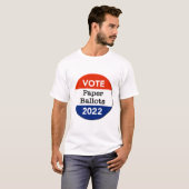 投票紙投票2022中間選挙 Tシャツ (正面フル)