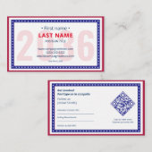 投票者のアウトリーチ連絡ングのためのバイリンガルキャンペーン情報 名刺 (正面/裏面)