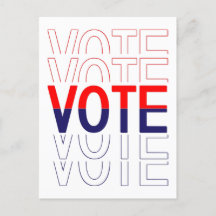 投票者へのポストカード上品な投票者ポストカード