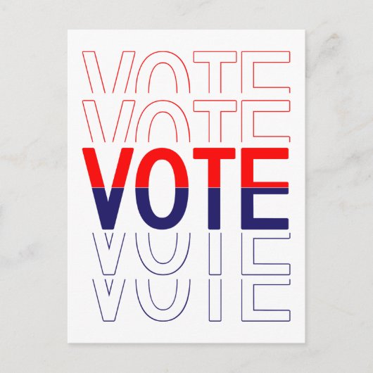 投票者へのポストカード上品な投票者ポストカード ポストカード (正面)