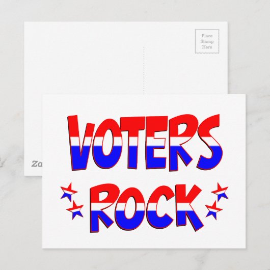 投票者ロック ポストカード (正面/裏面)