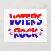 投票者ロック ポストカード (正面)