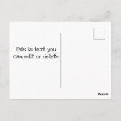 投票者向けはがき11月6日を保存 ポストカード (裏面)