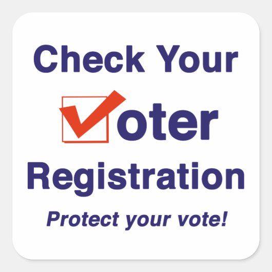 投票者登録の確認2024 スクエアシール (正面)