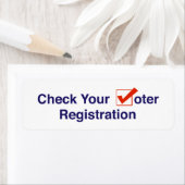 投票者登録の確認2024 ラベル (インサイチュ)