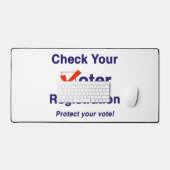 投票者登録の確認2026選挙 デスクマット (キーボード&マウス)