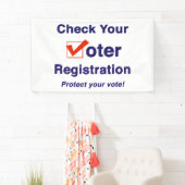 投票者登録の確認2026選挙 横断幕 (インサイチュ)