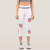 投票者登録ヨガパンツ カプリレギンス (正面)