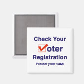 投票者登録2026選挙の確認 マグネット (正面/裏面)