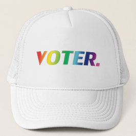 「投票者」のプライドの虹色 キャップ