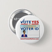 投票者IDの投票Yes 缶バッジ (正面&裏面)