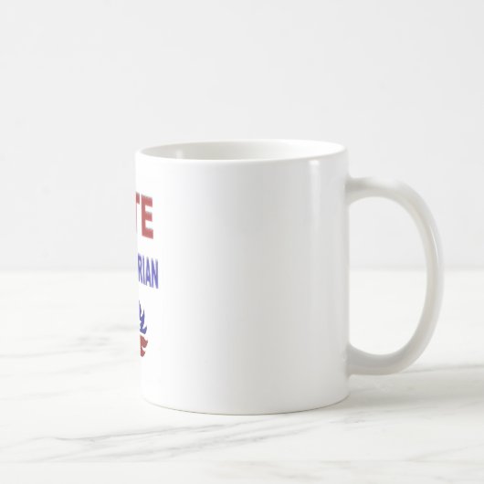 投票自由意志論者 コーヒーマグカップ (右)