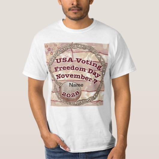 投票自由日 Tシャツ (正面)