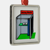 投票記入所 メタルオーナメント (右)