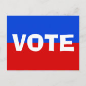 投票赤白青選挙運動 ポストカード (正面)