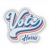 投票選択タイポグラフィ シール (正面)