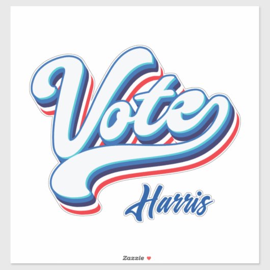 投票選択タイポグラフィ シール (シート)