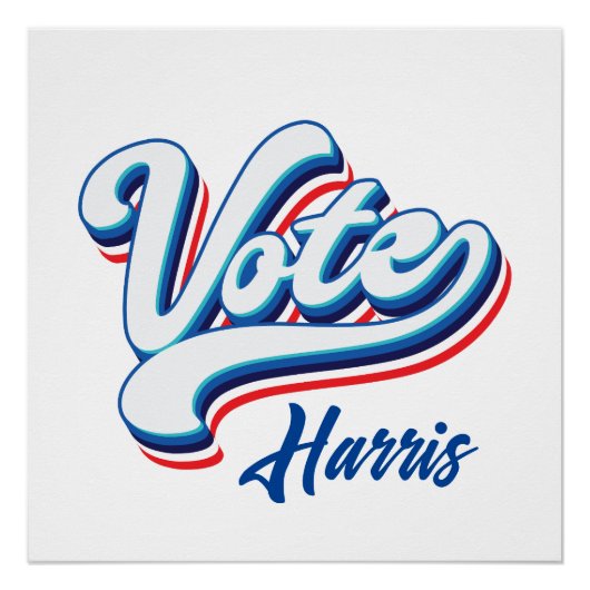 投票選択タイポグラフィ ポスター (正面)