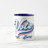 投票選択タイポグラフィ マグカップ (中央)