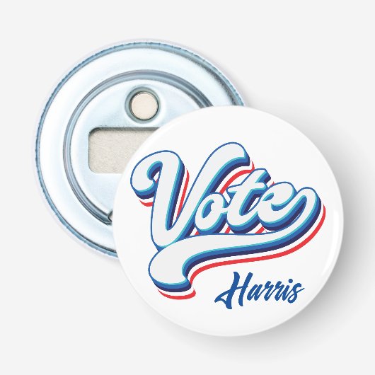 投票選択タイポグラフィ 栓抜き (正面)