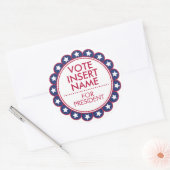 投票選択3 "円形シールのカスタマイズ ラウンドシール (封筒)