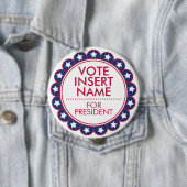 投票選挙キャンペーンカスタムの巨大な4インチのボタン 缶バッジ (インサイチュ)