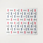 投票選挙キャンペーンロゴセルフ背景 タペストリー (正面(横))