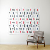 投票選挙キャンペーンロゴセルフ背景 タペストリー (インサイチュ(横))