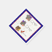 投票選挙パーティーおもしろい スタンダードカクテルナプキン (角)