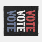 投票選挙政治投票権者登録 フリースブランケット (正面(横))