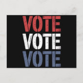 投票選挙政治投票権者登録 ポストカード (正面)