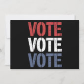 投票選挙政治投票権者登録 招待状 (正面)