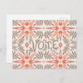 投票選挙日つる植物植物学 ポストカード (正面/裏面)