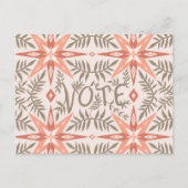 投票選挙日つる植物植物学 ポストカード (正面)