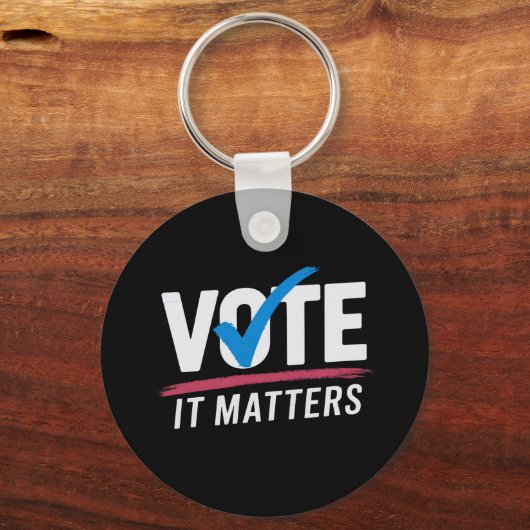 投票選挙2024有権者の民主政治 キーホルダー (正面)
