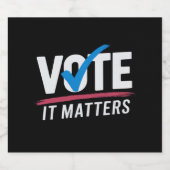 投票選挙2024有権者の民主政治 ビールラベル (シングルラベル)