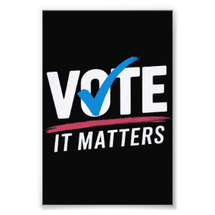 投票選挙2024有権者の民主政治 フォトプリント           