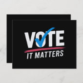 投票選挙2024有権者の民主政治 ポストカード (正面/裏面)