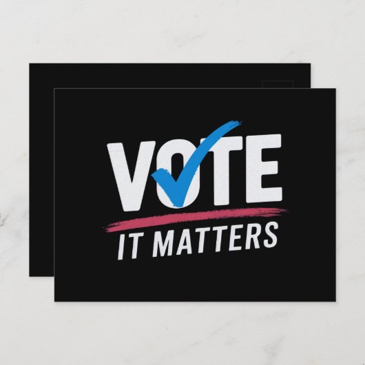 投票選挙2024有権者の民主政治 ポストカード (正面/裏面)