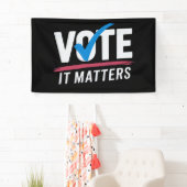 投票選挙2024有権者の民主政治 横断幕 (インサイチュ)