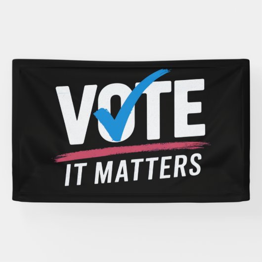 投票選挙2024有権者の民主政治 横断幕 (横)
