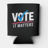 投票選挙2024有権者の民主政治 缶クーラー (正面)