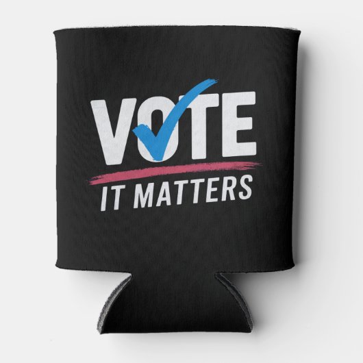 投票選挙2024有権者の民主政治 缶クーラー (正面)