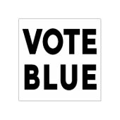 投票青はっきりした文字 ラバースタンプ (インプリント)